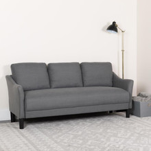 Asti Upholstered Sofa in Dark Gray Fabric [FLF-SL-SF915-3-DGY-F-GG]