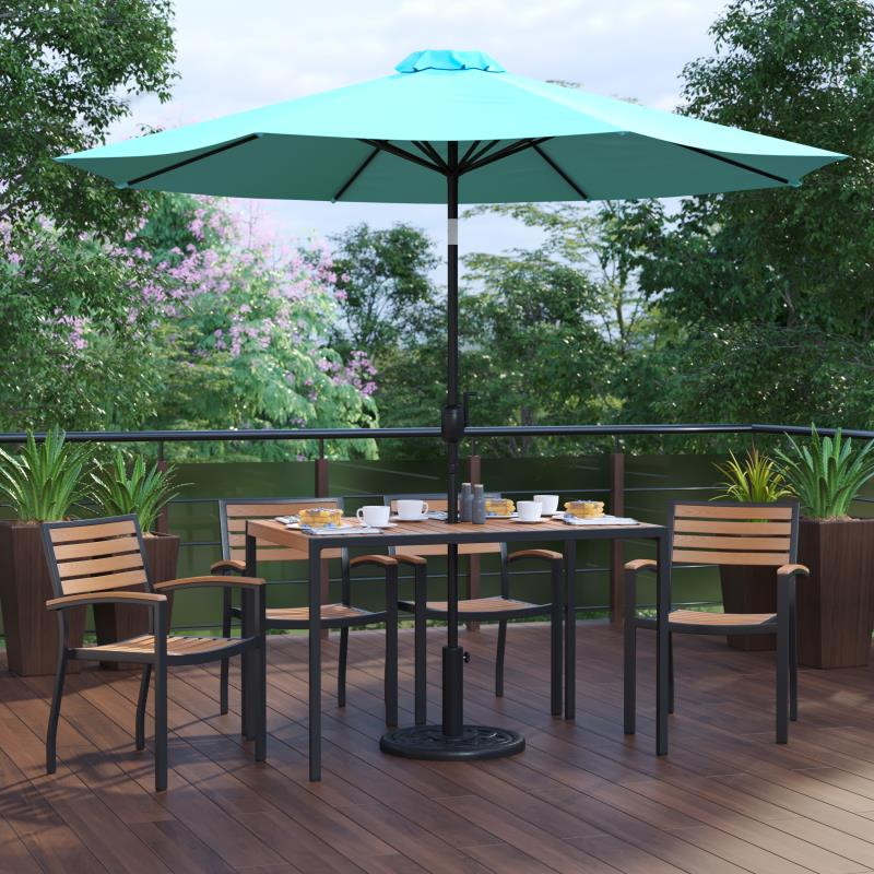 Patio table discount 4 chairs umbrella