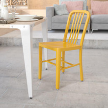 Gael Commercial Grade Yellow Metal Indoor-Outdoor Chair [FLF-CH-61200-18-YL-GG]