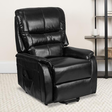 HERCULES Series Black LeatherSoft Remote Powered Lift Recliner for Elderly [FLF-CH-US-153062L-BK-LEA-GG]