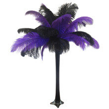 "Dark Purple" Ostrich Feather Centerpiece