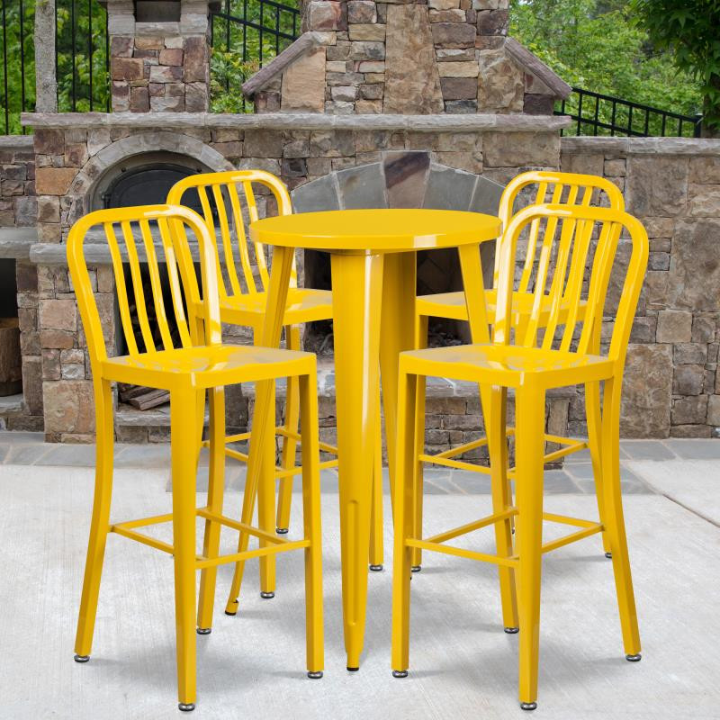 Indoor bar discount table and stools