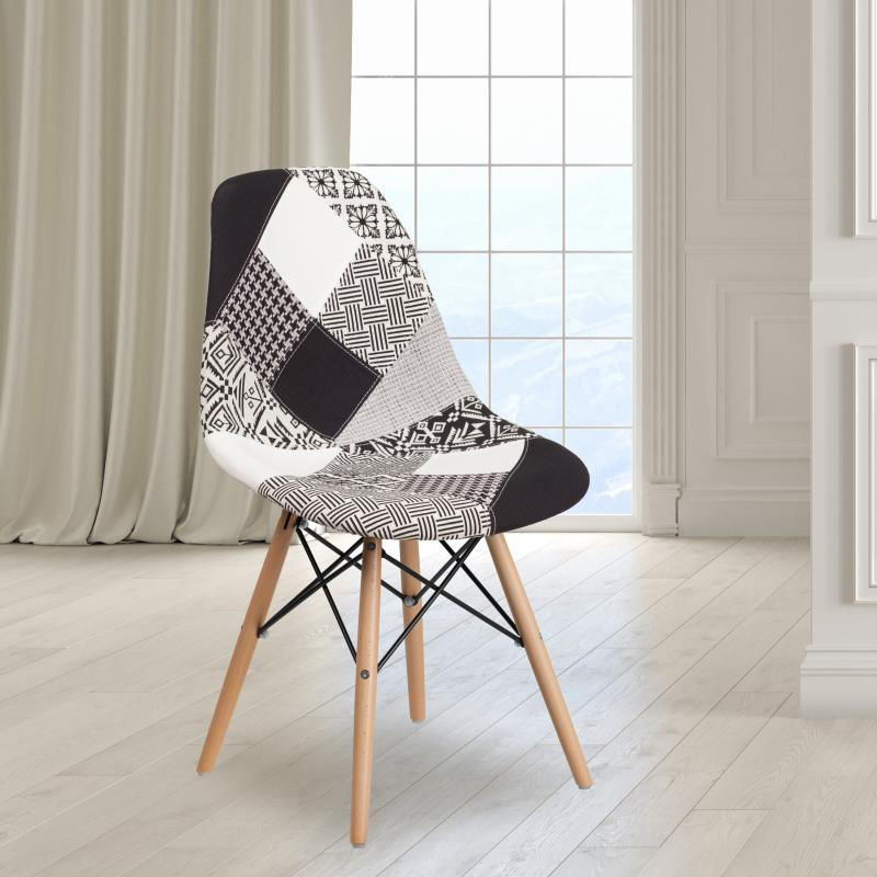 Patchwork fabric chair new arrivals