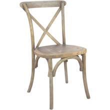 Advantage Medium Natural With White Grain X-Back Chair [FLF-X-BACK-MOWG]