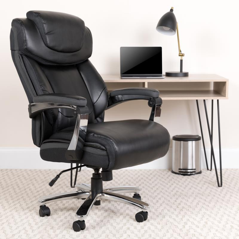 Big & Tall Office Chair w/ Headrest, 400-Pound Capacity