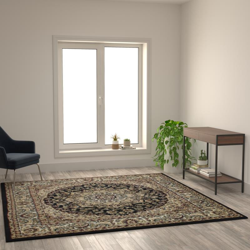 未使用　ACME Furniture TRIGON RUG 140＊200 Origin 21 with STAINMASTER Symmetrical Sands 8 X 10 (ft