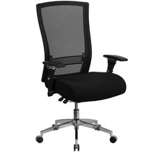 HERCULES Series 24/7 Intensive Use 300 lb. Rated Black Mesh Multifunction Ergonomic Office Chair with Seat Slider [FLF-GO-WY-85H-GG]