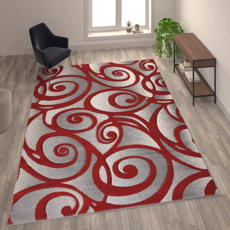 Modern Area Rug Swirls sale Carpet Bedroom Living Room