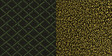Green Patterned Fabric w/ Gold Vein Frame Finish