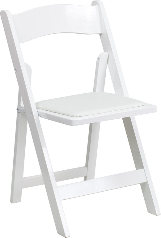 buy white wooden folding chairs