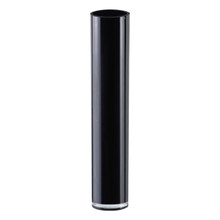 Case of 4 - Black Glass Cylinder Vase, H-20" D-4"