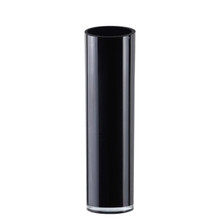 6" x 20" Black Glass Cylinder Vase - 4 Pieces