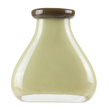 Case of 12 - Cream Slim Bottle Vase with 2 Tones Flip Lip H-6.5" D-3.5" x 2.5"