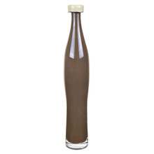 Case of 6 - Brown Slim Curve Vase with 2 Tones Flip Lip H-16" D-1.5"