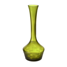 Case of 6 - Decorative Olive Green Glass Vase 14.5"