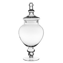 Case of 4 - Glass Candy Buffet Apothecary Jar, H-14.5" D-3"