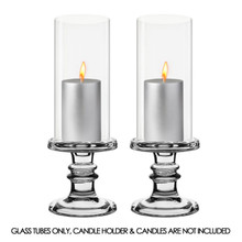 Case of 24 - Glass Hurricane Candle Holder Shade Chimney Tube, H-6" D-4"