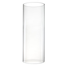 Case of 4 - Glass Hurricane Candle Holder Shade Chimney Tube, H-18" D-7"
