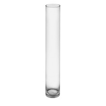 Case of 4 - Glass Cylinder Vase, H-28" D-4"