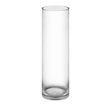 Case of 6 - Glass Cylinder Vase, H-18" D-5"
