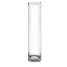 Case of 4 - Glass Cylinder Vase, H-24" D-5"