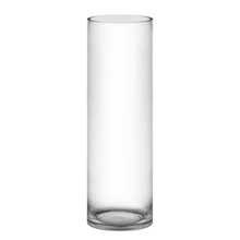 Case of 4 - Glass Cylinder Vase, H-20" D-6"