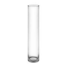 Case of 4 - Glass Cylinder Vase, H-32" D-6"