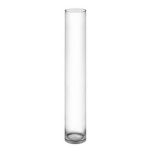 Case of 4 - Glass Cylinder Vase, H-40" D-6"