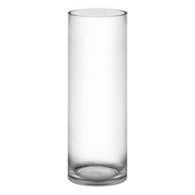 Case of 2 - Glass Cylinder Vase, H-22" D-8"