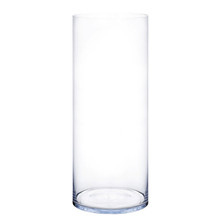 10" x 24" Clear Glass Cylinder Vase - 2 Pieces