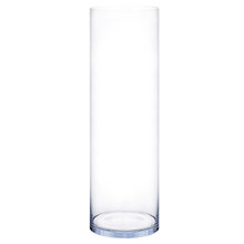 10" x 30" Clear Glass Cylinder Vase - 2 Pieces