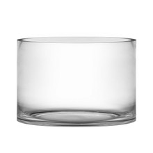 Case of 2 - Glass Cylinder Vase, H-8" D-12"