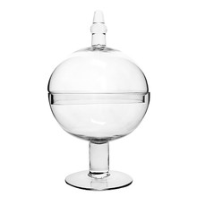 Case of 2 - Glass Candy Buffet Apothecary Jar, H-16" D-8.5"