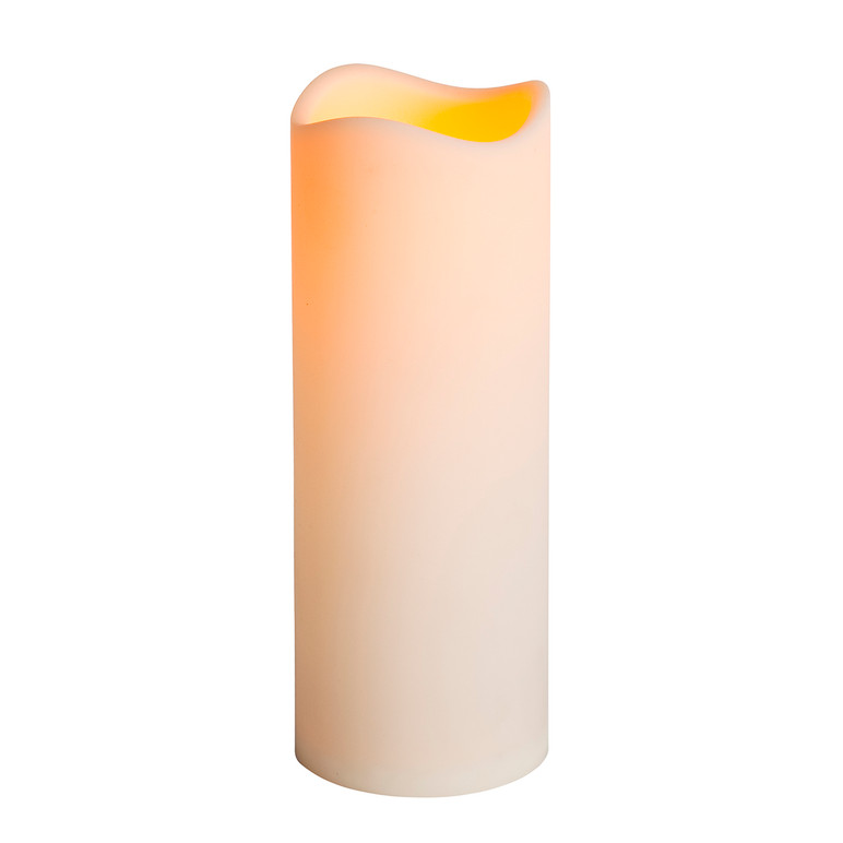 Bisque Resin Weather Resistant LED Pillars