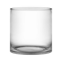7" x 6" Clear Glass Cylinder Vase - 6 Pieces