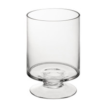 Case of 12 - Glass Short Stem Candle Holder, H-6" D-3.75"