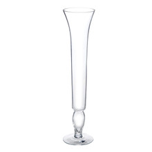 Flared Glass Trumpet Vase – 20" × 4.5" – 6 pcs/case
