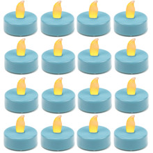 Case of 720 - Flameless Blue 1.5 inch LED Tealight Candles