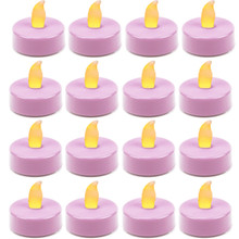 Case of 720 - Flameless Pink 1.5 inch LED Tealight Candles