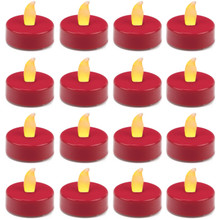 Case of 720 - Flameless Red 1.5 inch LED Tealight Candles