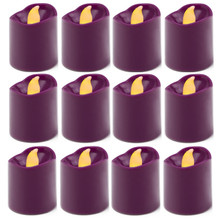 Case of 180 - Fuchsia LED Flameless Votive Pillar Candle Party Lights, Height -1.5" Width - 1.5"