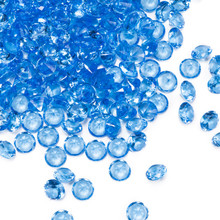 24 lbs - Light Blue Acrylic Diamonds Vase Filler, 0.75"