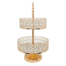 Tiered Metal Basket Stand 22" - Gold
