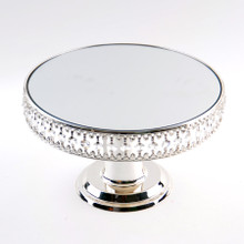 Crystal Cake Stand - Silver