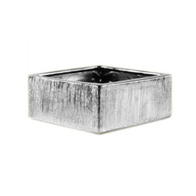 Textured Silver Low Square Block - 8"X4" - Case of 6