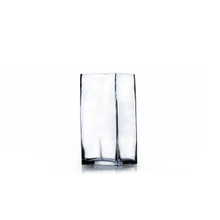 Square Glass Block Vase - 4" x 6"- Case of 12