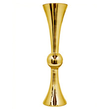 36 Inch Gold Reversible Trumpet Vase - 2 Pieces