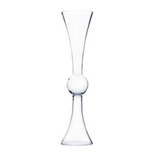 36 Inch Clear Reversible Trumpet Vase - 2 Pieces