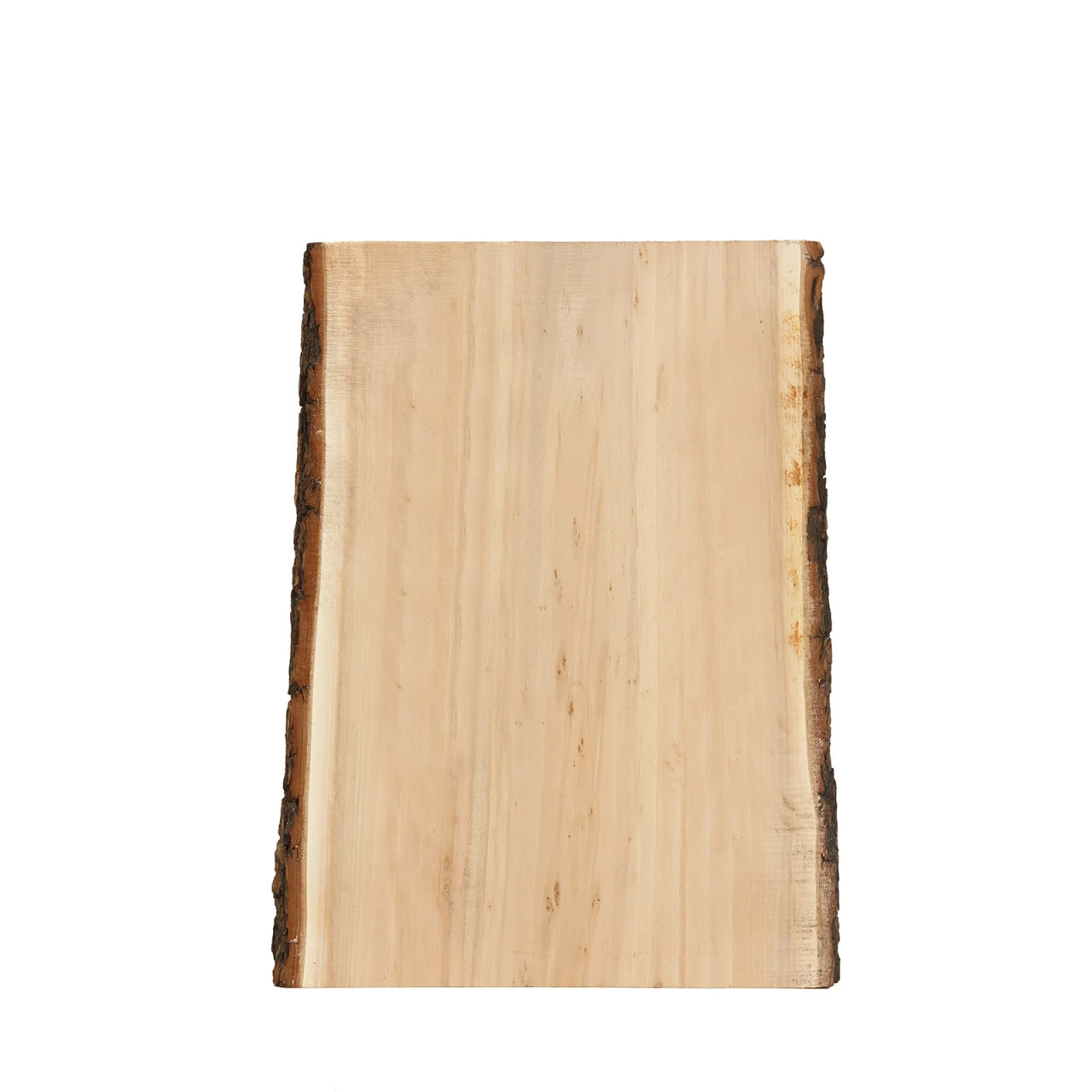 Primitive wood thick cutting board. Measures 12 by 13 and 1 1/2