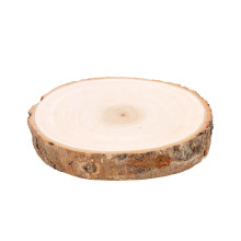 Case of 12 Rustic Natural Wood Slices, Round Poplar Wood Slabs - 7" Dia